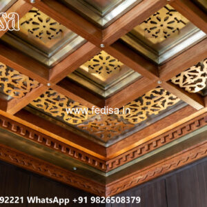 Wooden Classic Ceiling Design Pop Ka Design Minus Plus No-7073