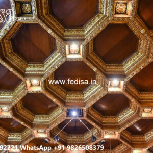 Wooden Classic Ceiling Design Pop Design For Balcony No-7077