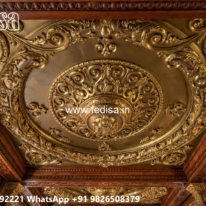Wooden Classic Ceiling Design Showroom Ceiling Design No-7091
