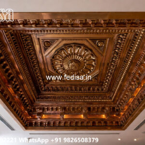 Wooden Classic Ceiling Design Dining Room Ceiling Design 2026 No-7120