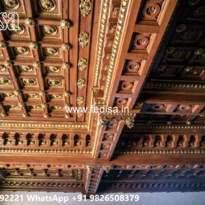 Wooden Classic Ceiling Design Latest Modern Pop Design For Hall 2026 No-7127