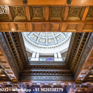 Wooden Classic Ceiling Design Gypsum Cornice Design No-7134