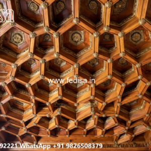 Wooden Classic Ceiling Design Pop Jali Design No-7137