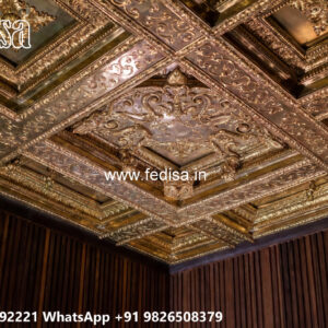 Wooden Classic Ceiling Design False Ceiling Corner Design No-7161