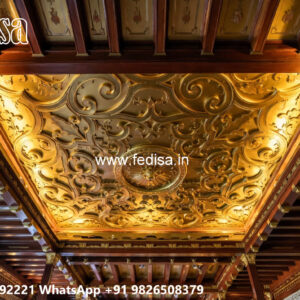 Wooden Classic Ceiling Design Ceiling Flower Design Paint No-7175