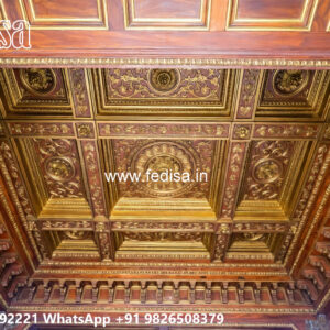 Wooden Classic Ceiling Design Drawing Room Ceiling Design 2026 No-7177