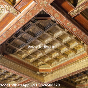 Wooden Classic Ceiling Design Plus Minus Pop Color Design No-7183