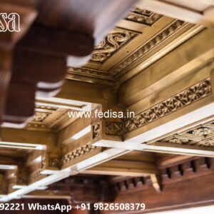 Wooden Classic Ceiling Design Pvc Panel Ceiling Design For Hall No-7189