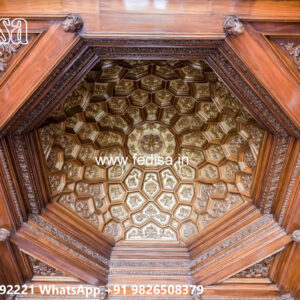 Wooden Classic Ceiling Design Profile Light False Ceiling Design No-7202