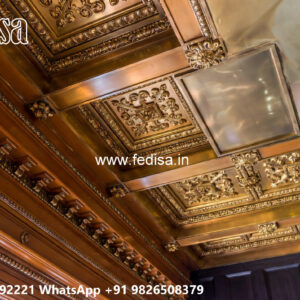Wooden Classic Ceiling Design Pvc Sheet Ceiling Design No-7206