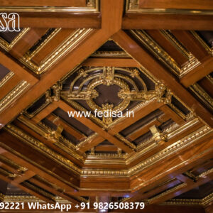 Wooden Classic Ceiling Design Pop Simple Flower Design No-7220