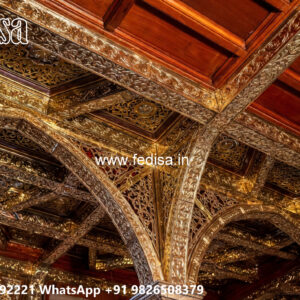 Wooden Classic Ceiling Design New Pop Design 2026 No-7225