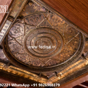 Wooden Classic Ceiling Design Gypsum Interior Design No-7227