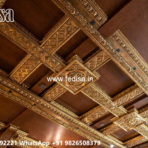 Wooden Classic Ceiling Design Luxury False Ceiling Design No-7246