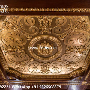 Wooden Classic Ceiling Design Pop Minus Plus Ke Design No-7251