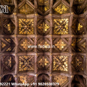 Wooden Classic Ceiling Design Pooja Room False Ceiling Design No-7254