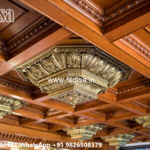 Wooden Classic Ceiling Design Slab Ceiling Design No-7255
