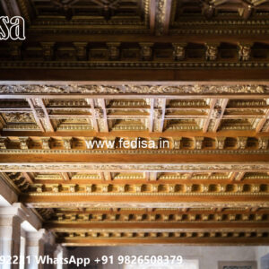 Wooden Classic Ceiling Design Half Ceiling Design No-7266