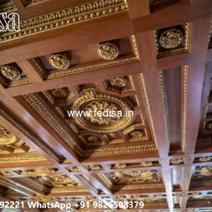 Wooden Classic Ceiling Design Ceiling Flower Color No-7268
