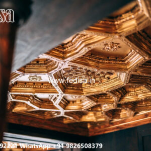 Wooden Classic Ceiling Design Top Pop Design No-7279
