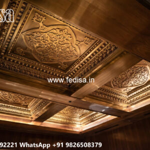 Wooden Classic Ceiling Design Minus Plus Pop Design New No-7280