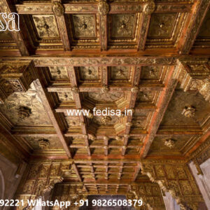 Wooden Classic Ceiling Design Small Office Ceiling Design No-7288