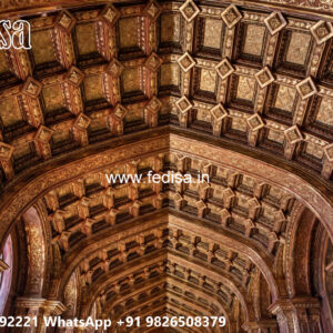 Wooden Classic Ceiling Design Pop Ke Chhat Ke Design No-7295
