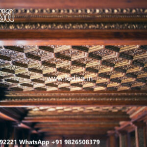 Wooden Classic Ceiling Design Passage False Ceiling Design No-7305