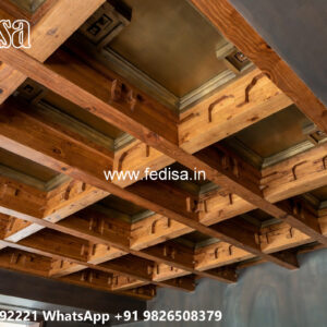Wooden Classic Ceiling Design False Roof Design No-7306
