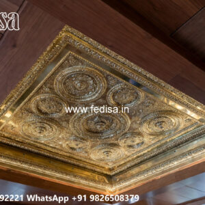 Wooden Classic Ceiling Design Kitchen Plus Minus Pop Design No-7315