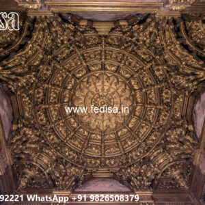 Wooden Classic Ceiling Design Mandir Ceiling Design No-7317