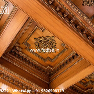 Wooden Classic Ceiling Design Simple Dining Ceiling Design No-7318
