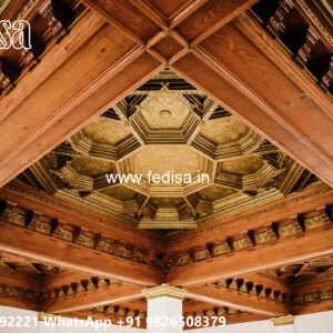 Wooden Classic Ceiling Design Pop Molding Corner Design No-7323
