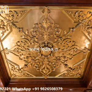 Wooden Classic Ceiling Design 3d Pop Design For Hall No-7327