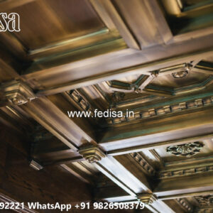Wooden Classic Ceiling Design Office Pop Ceiling Design No-7328