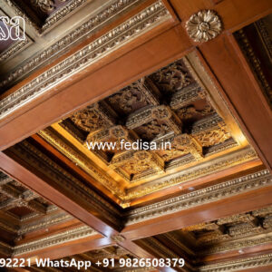 Wooden Classic Ceiling Design Low Ceiling Ideas No-7331