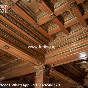Wooden Classic Ceiling Design House Hall Ceiling Design No-7335