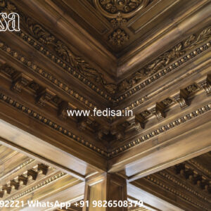 Wooden Classic Ceiling Design Mdf Jali False Ceiling No-7340