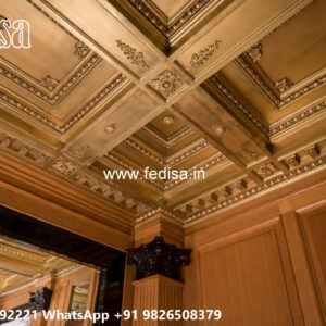 Wooden Classic Ceiling Design False Ceiling Paint Design No-7341