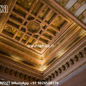 Wooden Classic Ceiling Design Hall False Ceiling Design 2026 No-7343
