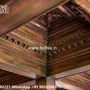 Wooden Classic Ceiling Design False Ceiling Round Design No-7372