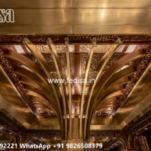 Wooden Classic Ceiling Design Pop Ke Latest Design No-7373