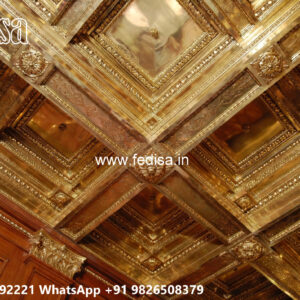 Wooden Classic Ceiling Design Cornice Molding Design Pop No-7382