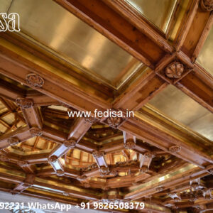 Wooden Classic Ceiling Design Modern False Ceiling Design For Hall No-7406
