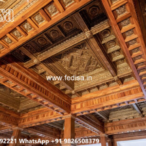 Wooden Classic Ceiling Design Bedroom For Ceiling Design No-7428