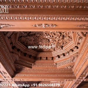 Wooden Classic Ceiling Design Office Roof Ceiling Design No-7436