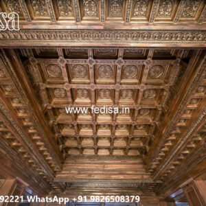 Wooden Classic Ceiling Design Pop Minus Plus Ka Design No-7448