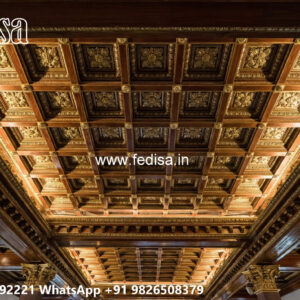 Wooden Classic Ceiling Design Pop Design Plus Minus For Room No-7450