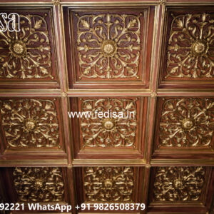 Wooden Classic Ceiling Design Hall Room Ceiling Design No-7476