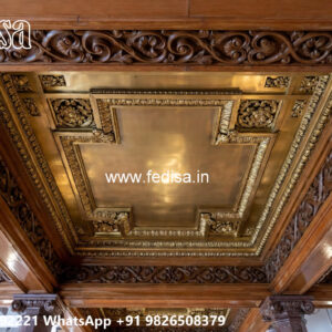 Wooden Classic Ceiling Design False Ceiling Color For Bedroom No-7480